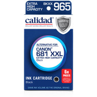 3 PACK OF Calidad Canon 681 Black Xxl
