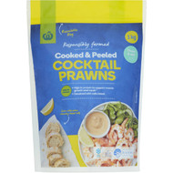 3 PACK OF WW Cooked And Peeled Cocktail Prawnstail On per kg