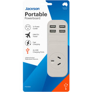 3 PACK OF Jackson 4 Usb Outlet Portable Powerboard