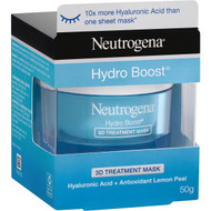 3 PACK OF Neutrogena Hydro Boost 3d Treatment Face Mask 50g