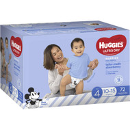 Huggies Ultra Dry Nappies Toddler 10-15kg Boy 72 pack