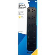 3 PACK OF Jackson Switched Surge Protected Powerboard With 1 Metre Lead