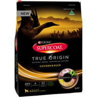 3 PACK OF Supercoat True Origin Chicken & Duck 7kg