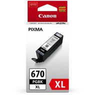 3 PACK OF Canon Black Printer Ink Pixma 670 Xl