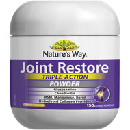 3 PACK OF Nature's Way Triple Action Joint Restore Powder Lemon Flavour 150g