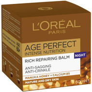 3 PACK OF L'oreal Age Perfect Face Cream Intense Nutrition Night Moist 50ml