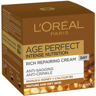 3 PACK OF L'oreal Age Perfect Face Cream Day Intense Nutrition 50ml