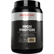 3 PACK OF Musashi P30 Protein Powder Vanilla 900g