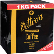 3 PACK OF Vittoria Mountain Grown Ground Coffee 1kg