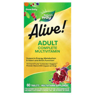 <img alt="Natures Way, Alive Adult Complete Multivitamin, 60 Tablets" title="Natures Way, Alive Adult Complete Multivitamin, 60 Tablets,033674601921"