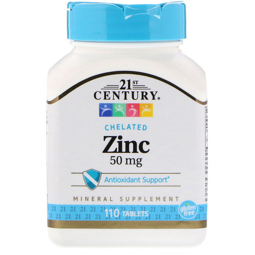 <img alt="21st Century, Zinc, 50 mg, 110 Tablets" title="21st Century, Zinc, 50 mg, 110 Tablets,740985213933"