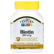 <img alt="21st Century, Biotin, 110 Easy Swallow Tablets" title="21st Century, Biotin, 110 Easy Swallow Tablets,740985228814"