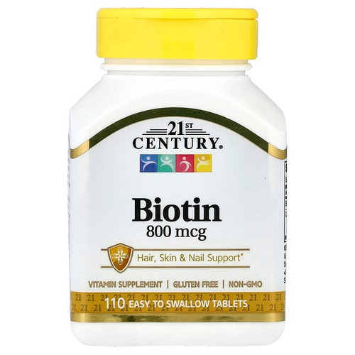 <img alt="21st Century, Biotin, 110 Easy Swallow Tablets" title="21st Century, Biotin, 110 Easy Swallow Tablets,740985228814"