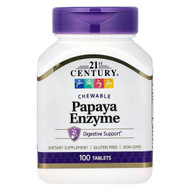 <img alt="21st Century, Chewable Papaya Enzyme, 100 Tablets" title="21st Century, Chewable Papaya Enzyme, 100 Tablets,740985226629"
