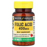 <img alt="Mason Natural, Folic Acid, 400 mcg, 100 Tablets" title="Mason Natural, Folic Acid, 400 mcg, 100 Tablets,311845065315"