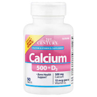 <img alt="21st Century, Calcium 500 + D3, 90 Tablets" title="21st Century, Calcium 500 + D3, 90 Tablets,740985275191"