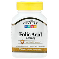 <img alt="21st Century, Folic Acid, 400 mcg, 250 Easy to Swallow Tablets" title="21st Century, Folic Acid, 400 mcg, 250 Easy to Swallow Tablets,740985213773"