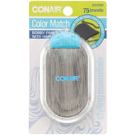 Conair, Color Match, Bobby Pins, Brunette, 75 Pieces
