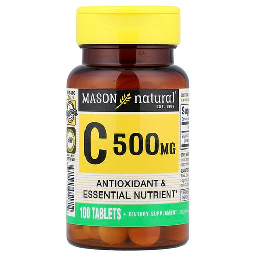 <img alt="Mason Natural, Vitamin C, 500 mg, 100 Tablets" title="Mason Natural, Vitamin C, 500 mg, 100 Tablets,311845051714"