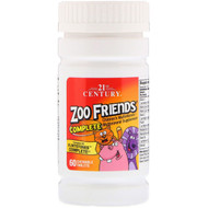 <img alt="21st Century, Zoo Friends Complete, Childrens Multivitamin / Multimineral Supplement, 60 Chewable Tablets" title="21st Century, Zoo Friends Complete, Childrens Multivitamin / Multimineral Supplement, 60 Chewable Tablets,740985273159"