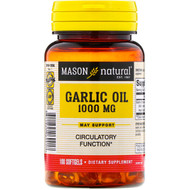 <img alt="Mason Natural, Garlic Oil, 1000 mg, 100 Softgels" title="Mason Natural, Garlic Oil, 1000 mg, 100 Softgels,311845069917"