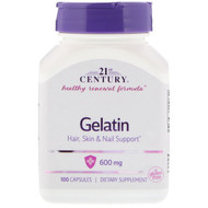 <img alt="21st Century, Gelatin, 600 mg, 100 Capsules" title="21st Century, Gelatin, 600 mg, 100 Capsules,740985226636"