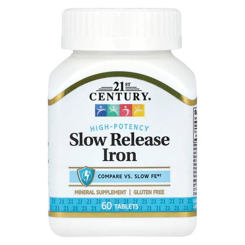 <img alt="3 PACK of 21st Century, Slow Release Iron, High Potency, 45 mg , 60 Tablets" title="3 PACK of 21st Century, Slow Release Iron, High Potency, 45 mg , 60 Tablets,740985273432"