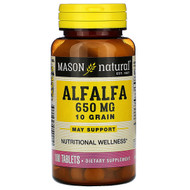 <img alt="Mason Natural, Alfalfa, 10 Grain, 650 mg, 100 Tablets" title="Mason Natural, Alfalfa, 10 Grain, 650 mg, 100 Tablets,311845054210"