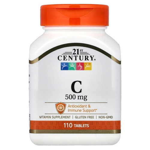 <img alt="21st Century, Vitamin C, 500 mg, 110 Tablets" title="21st Century, Vitamin C, 500 mg, 110 Tablets,740985223161"
