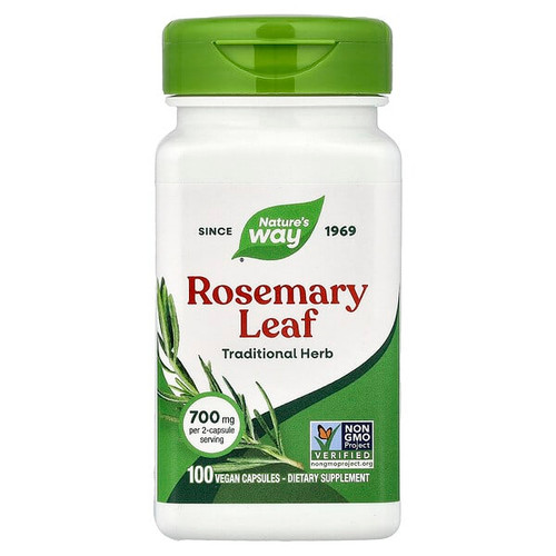 <img alt="Natures Way, Rosemary Leaf, 100 Vegan Capsules (350 mg per Capsule)" title="Natures Way, Rosemary Leaf, 100 Vegan Capsules (350 mg per Capsule),033674141625"