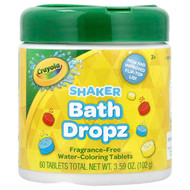 <img alt="Crayola, Shaker Bath Dropz, 3+, Fragrance-Free, 60 Tablets, 3.59 oz (102 g)" title="Crayola, Shaker Bath Dropz, 3+, Fragrance-Free, 60 Tablets, 3.59 oz (102 g),692237034028"