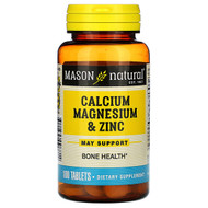 <img alt="Mason Natural, Calcium Magnesium & Zinc, 100 Tablets" title="Mason Natural, Calcium Magnesium & Zinc, 100 Tablets,311845096814"