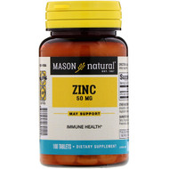 <img alt="Mason Natural, Zinc, 50 mg, 100 Tablets" title="Mason Natural, Zinc, 50 mg, 100 Tablets,311845069115"