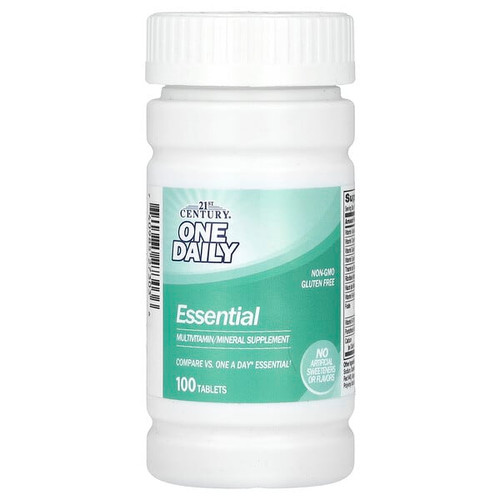 <img alt="21st Century, One Daily, Essential, 100 Tablets" title="21st Century, One Daily, Essential, 100 Tablets,740985273036"