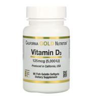 <img alt="California Gold Nutrition, Vitamin D3, 125 mcg (5,000 IU), 90 Fish Gelatin Softgels" title="California Gold Nutrition, Vitamin D3, 125 mcg (5,000 IU), 90 Fish Gelatin Softgels,898220010653"