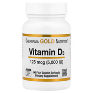 <img alt="California Gold Nutrition, Vitamin D3, 125 mcg (5,000 IU), 90 Fish Gelatin Softgels" title="California Gold Nutrition, Vitamin D3, 125 mcg (5,000 IU), 90 Fish Gelatin Softgels,898220010653"