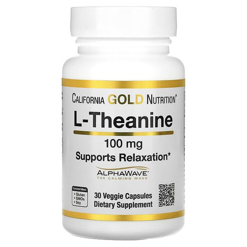 <img alt="California Gold Nutrition, L-Theanine, Featuring AlphaWave, 100 mg, 30 Veggie Capsules" title="California Gold Nutrition, L-Theanine, Featuring AlphaWave, 100 mg, 30 Veggie Capsules,898220012442"