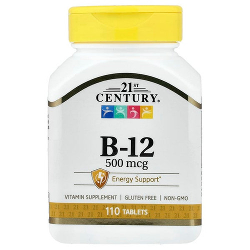 <img alt="21st Century, Vitamin B-12, 500 mcg, 110 Tablets" title="21st Century, Vitamin B-12, 500 mcg, 110 Tablets,740985223093"