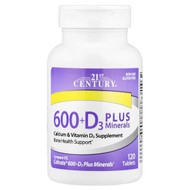 <img alt="21st Century, 600+D3 Plus Minerals, 120 Tablets" title="21st Century, 600+D3 Plus Minerals, 120 Tablets,740985274989"