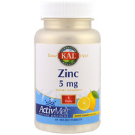 <img alt="KAL, Zinc, Sweet Lemon, 5 mg , 60 Micro Tablets" title="KAL, Zinc, Sweet Lemon, 5 mg , 60 Micro Tablets,021245718758"