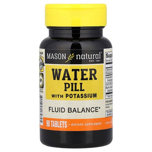<img alt="Mason Natural, Water Pill with Potassium, 90 Tablets" title="Mason Natural, Water Pill with Potassium, 90 Tablets,311845174895"