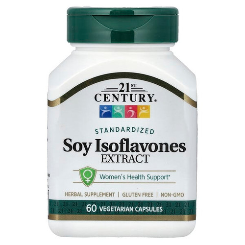 <img alt="21st Century, Soy Isoflavones Extract, Standardized, 60 Vegetarian Capsules (50 mg per Capsules)" title="21st Century, Soy Isoflavones Extract, Standardized, 60 Vegetarian Capsules (50 mg per Capsules),740985223062"