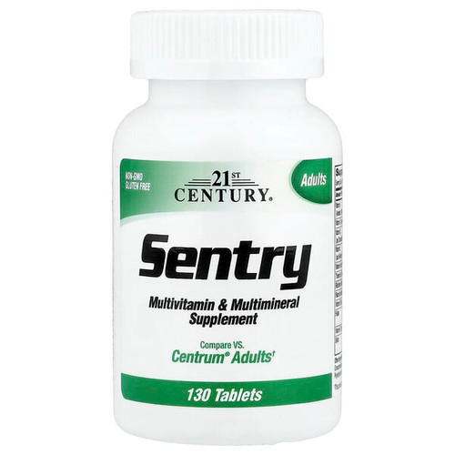 <img alt="21st Century, Sentry, Adults Multivitamin & Multimineral Supplement, 130 Tablets" title="21st Century, Sentry, Adults Multivitamin & Multimineral Supplement, 130 Tablets,740985223802"