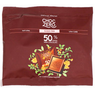 ChocZero, 50% Cocoa Dark Chocolate Squares, Sugar Free, 10 Pieces, 3.5 oz (100 g)