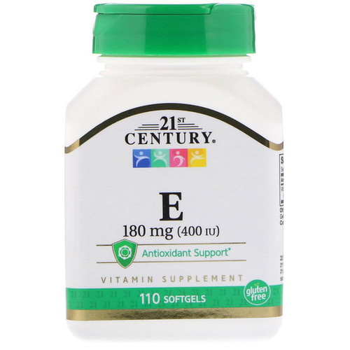 <img alt="21st Century, Vitamin E, 180 mg (400 IU), 110 Softgels" title="21st Century, Vitamin E, 180 mg (400 IU), 110 Softgels,740985212455"