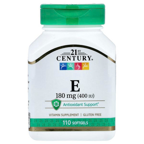 <img alt="21st Century, Vitamin E, 180 mg (400 IU), 110 Softgels" title="21st Century, Vitamin E, 180 mg (400 IU), 110 Softgels,740985212455"