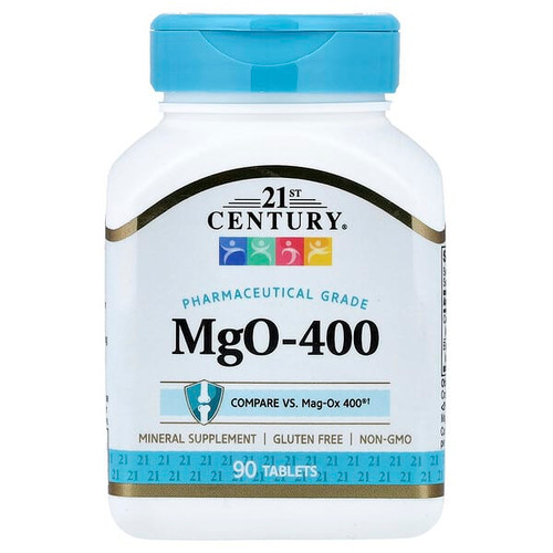 <img alt="21st Century, MgO-400, 90 Tablets" title="21st Century, MgO-400, 90 Tablets,740985270721"