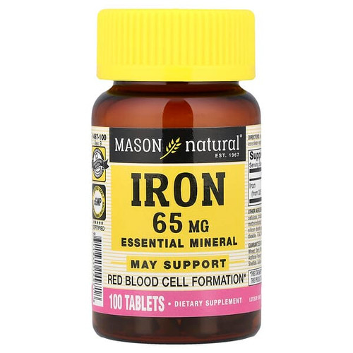 <img alt="Mason Natural, Iron, 65 mg, 100 Tablets" title="Mason Natural, Iron, 65 mg, 100 Tablets,311845149718"