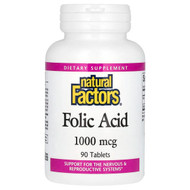 <img alt="Natural Factors, Folic Acid, 1,000 mcg, 90 Tablets" title="Natural Factors, Folic Acid, 1,000 mcg, 90 Tablets,068958012704"