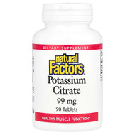 <img alt="Natural Factors, Potassium Citrate, 99 mg, 90 Tablets" title="Natural Factors, Potassium Citrate, 99 mg, 90 Tablets,068958016603"